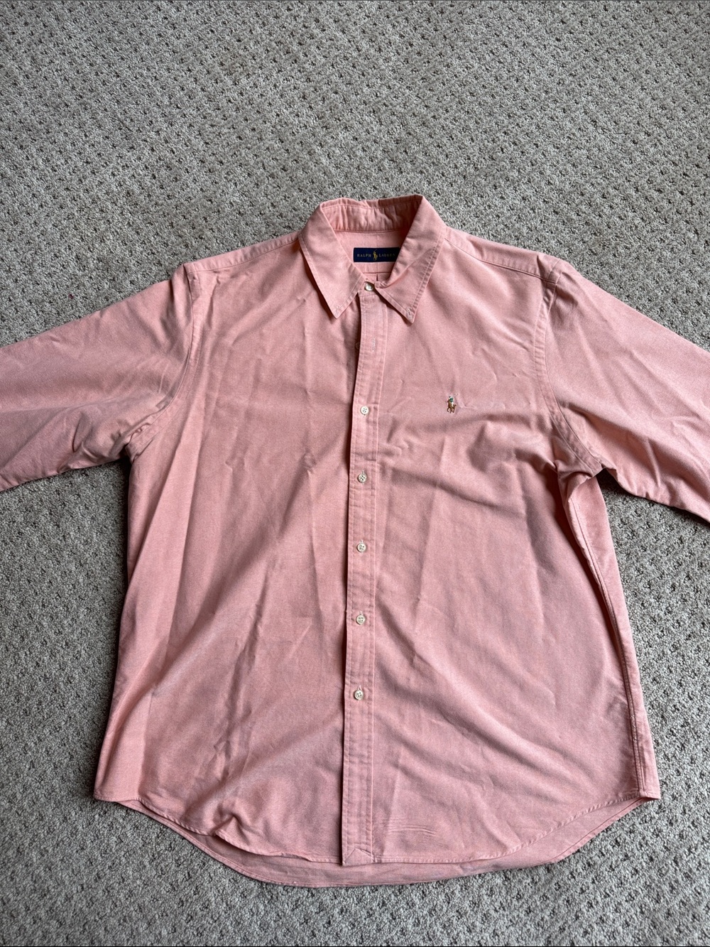 Polo by Ralph Lauren Men's Light Pink Button-Down Shirt
